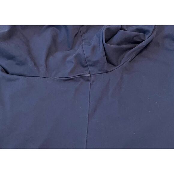 WOMAN WITHIN HI-RISE WIDE LEG PULL-ON KHAKI PANTS, WOMENS, 24WP, NAVY BLUE - Picture 7 of 8